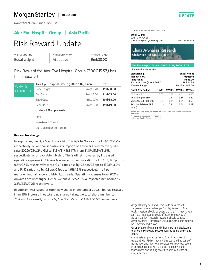 2022-11-08-300015.SZ-Morgan Stanley-Aier Eye Hospital Group Risk Reward Update-991255822022-11-08-300015.SZ-Morgan Stanley-Aier Eye Hospital Group Risk Reward Update-99125582_1.png